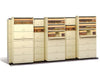Stak-N-Lok BiSlider Retractable Door File Shelving Cabinet - 4/3