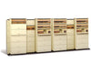 Stak-N-Lok BiSlider Retractable Door File Shelving Cabinet - 5/4 Binder Size, 42