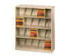 ThinStak Letter-Size Open Shelf Filing System. 4 Tiers: 48