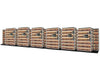 4 Post Trislider Filing System 19 Units. 7/6/6 X-Ray Size, 36