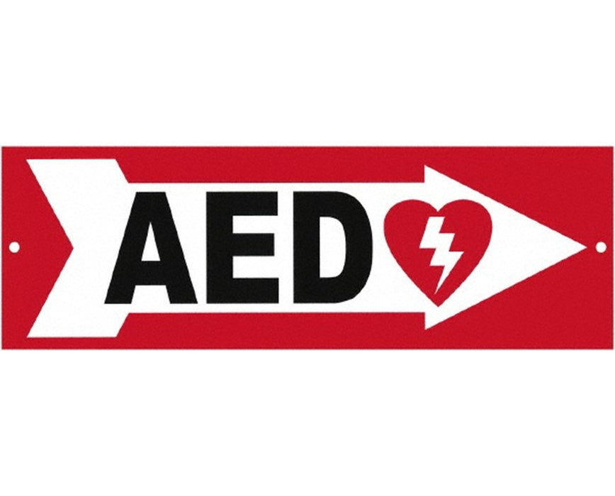 AED Wall Signs Right Arrow Sign