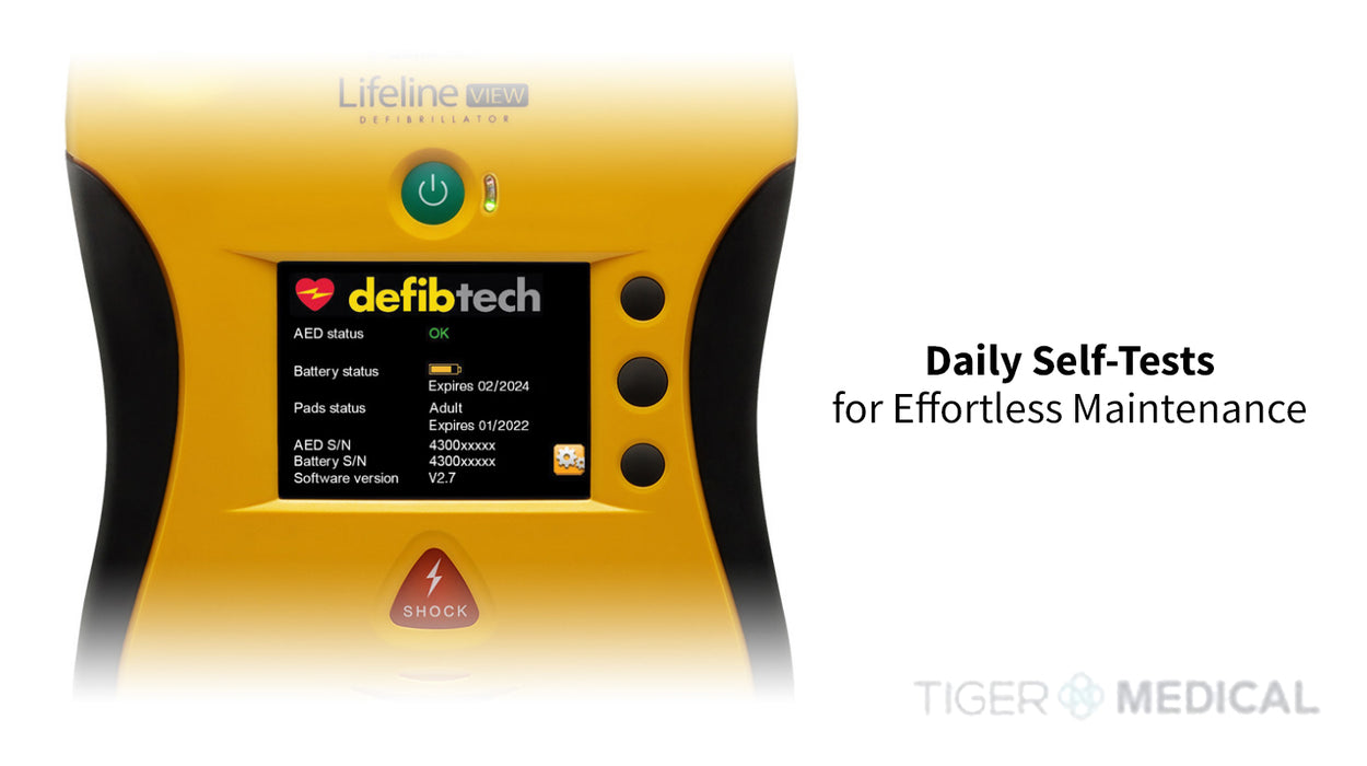 Lifeline View AED Defibrillator Package