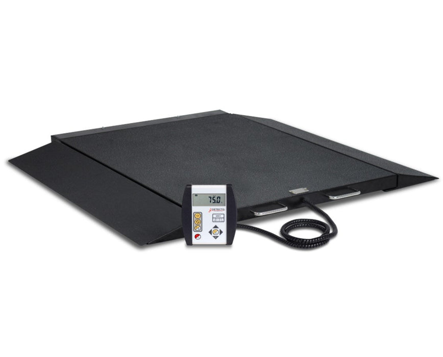 6600 Portable Bariatric Wheelchair Scale w/ Bluetooth, Wifi & AC Adapter