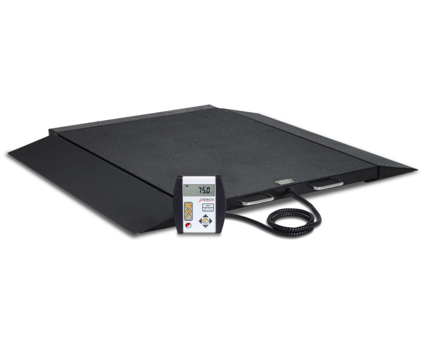 6600 Portable Bariatric Wheelchair Scale w/ AC Adapter
