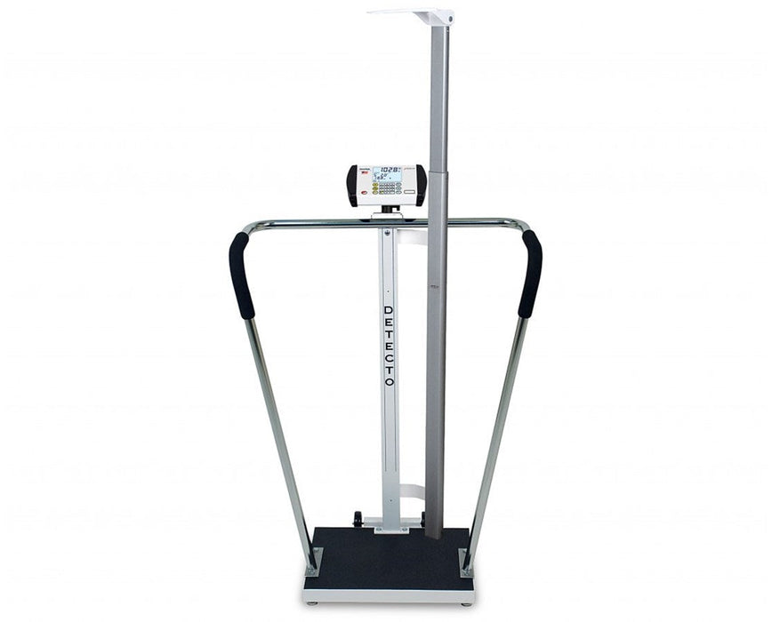 600lbs Capacity Digital Bariatric Handrail Scale w/ Height Rod, Bluetooth, Wifi & AC Adapter