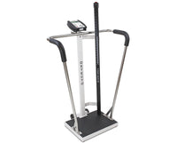 Waist-High Stand-On BMI Scale w/ Manual Height Rod. 600 lbs Capacity Bariatric