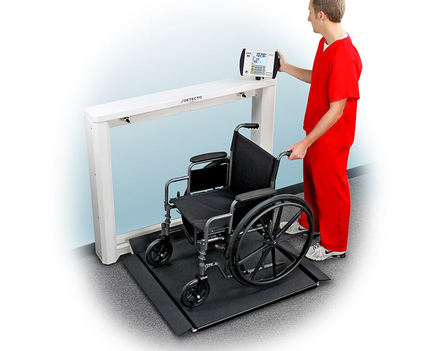 Geriatric Wall-Mount Fold-Up Wheelchair Scale