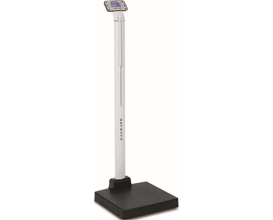 Apex Digital Clinical Scale - Mechanical Height Rod w/ Welch Allyn CVSM/CSM & AC Adapter