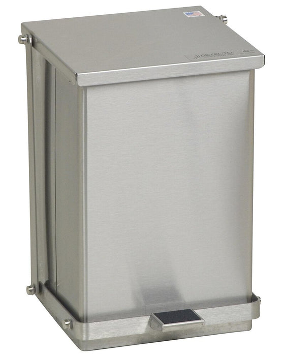 Step-On Waste Can 24 quart (6 gallon) Stainless Steel