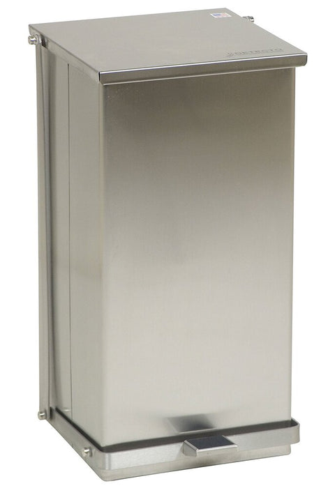 Step-On Waste Can 48 quart (12 gallon) Stainless Steel