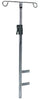 Adjustable Chrome IV Pole for MobileCare Medical Cart