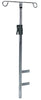 Adjustable Chrome IV Pole for MobileCare Medical Cart