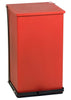 Step-On Waste Can 100 quart (25 gallon) Baked epoxy finish. Red