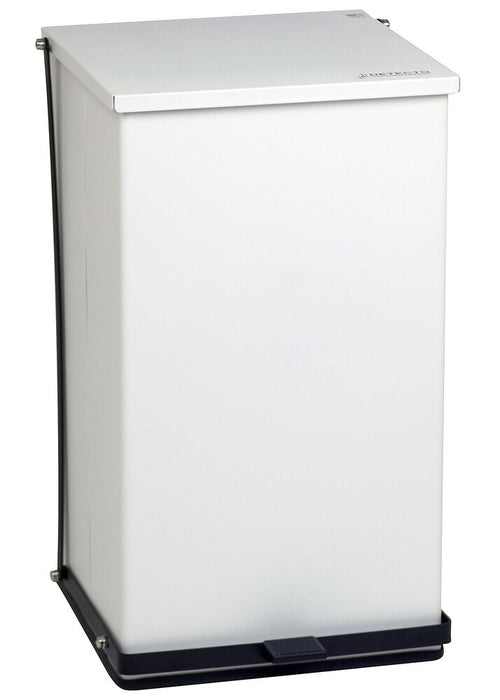 Step-On Waste Can 100 quart (25 gallon) Baked epoxy finish - White