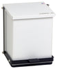 Step-On Waste Can 16 quart (4 gallon) Baked epoxy finish. White