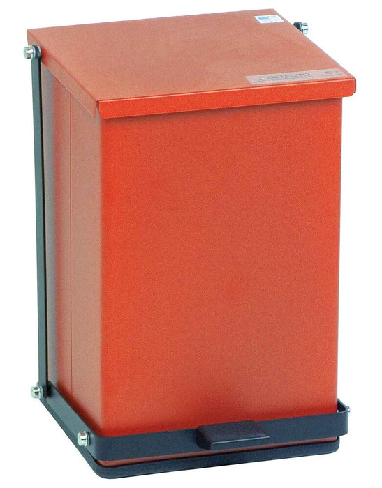Step-On Waste Can 24 quart (6 gallon) Baked epoxy finish - Red