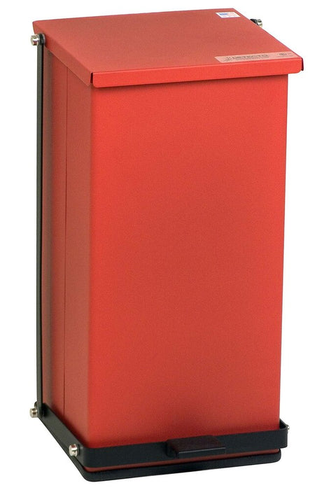 Step-On Waste Can 32 quart (8 gallon) Baked epoxy finish - Red