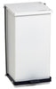 Step-On Waste Can 32 quart (8 gallon) Baked epoxy finish. White