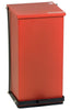 Step-On Waste Can 48 quart (12 gallon) Baked epoxy finish. Red