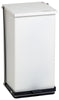 Step-On Waste Can 48 quart (12 gallon) Baked epoxy finish. White