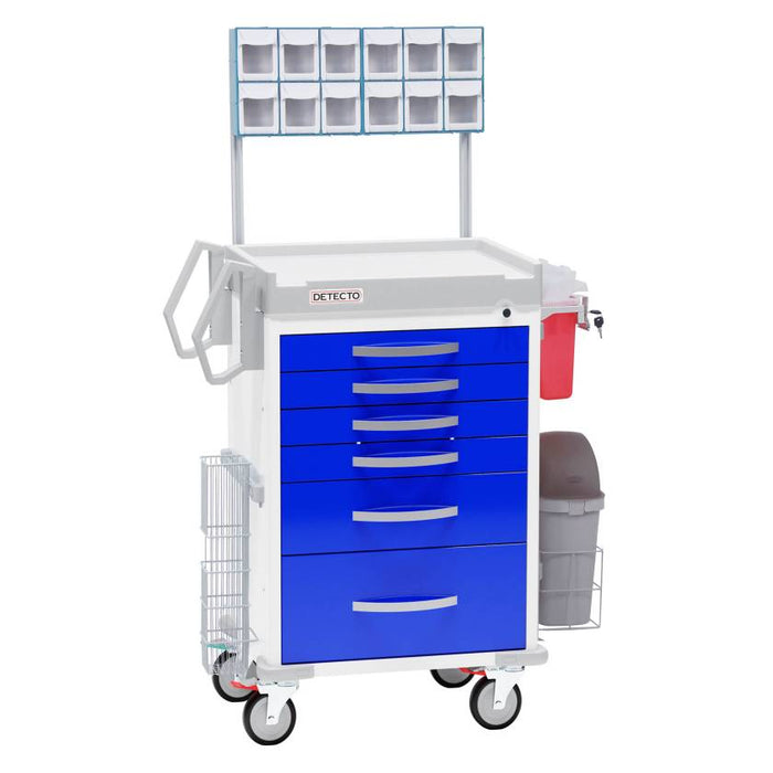 Rescue Anesthesiology Medical Cart. 6 Drawers w/ Accessories