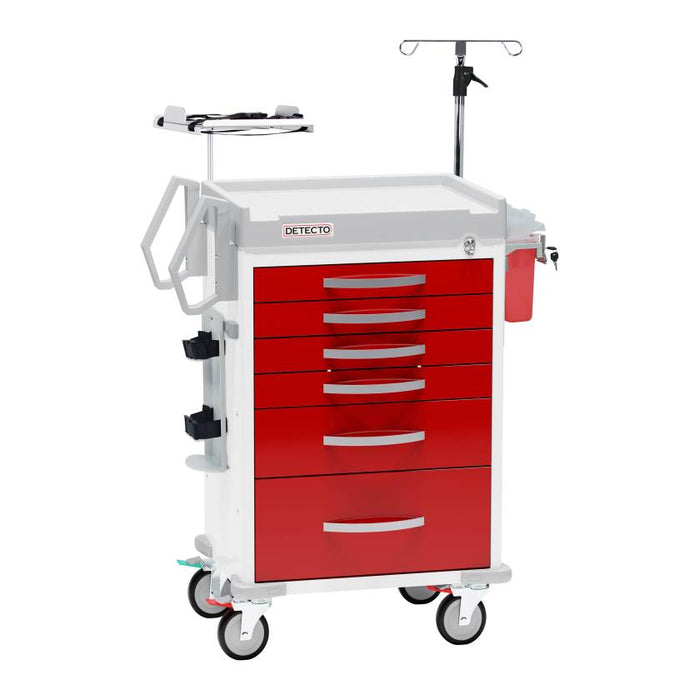 Rescue Emergency Room Medical Cart. 6 Drawers w/ Accessories