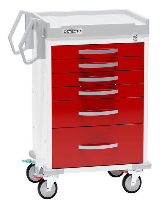 Rescue Emergency Room Medical Cart. 6 Drawers (no accessories)