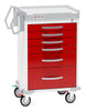 Rescue Emergency Room Medical Cart. 6 Drawers (no accessories)