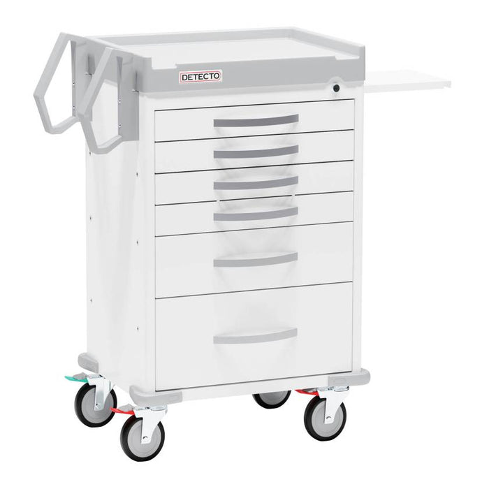 Rescue General Purpose Medical Cart. 6 Drawers