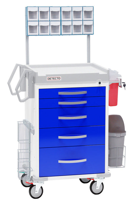 Rescue Anesthesiology Medical Cart. 5 Drawers w/ Accessories