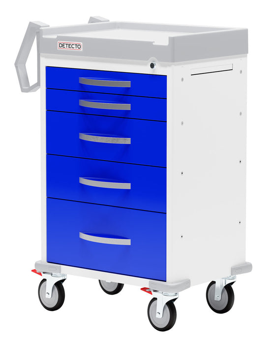 Rescue Anesthesiology Medical Cart. 5 Drawers (no accessories)