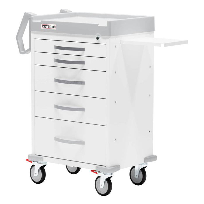 Rescue General Purpose Medical Cart. 5 Drawers