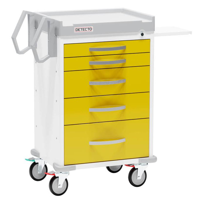 Rescue Isolation Medical Cart. 5 Drawers