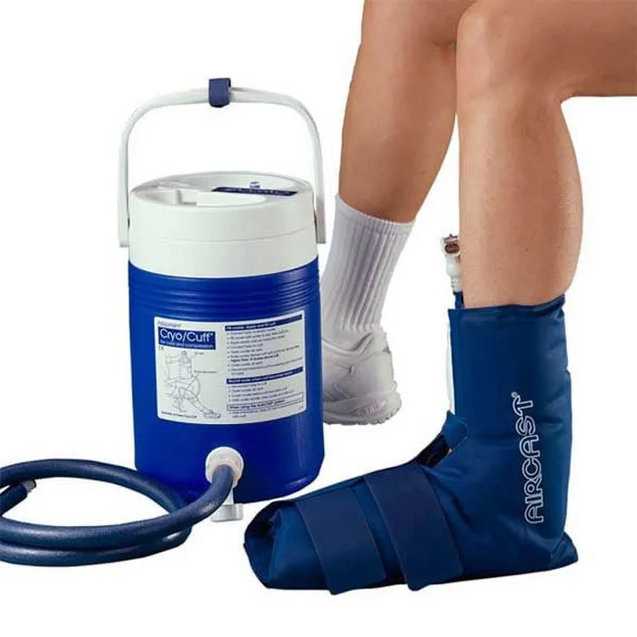 Cryo-compression Therapy. Ankle Cryo Cuff & Cooler