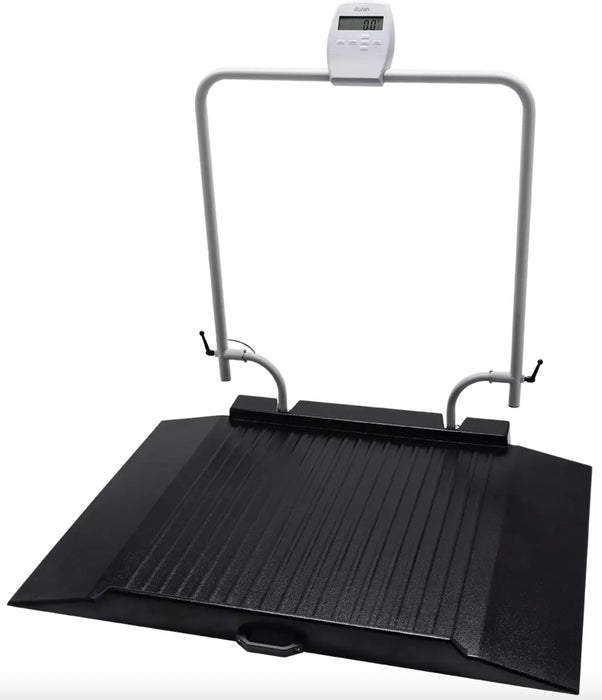 Bariatric Fold-Up Wheelchair Scale with Dual Ramp, Mast & WiFi