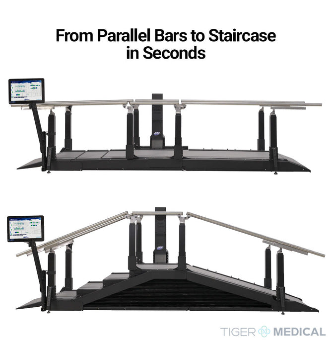 Combo Parallel Bars & Height Adjustable Staircase
