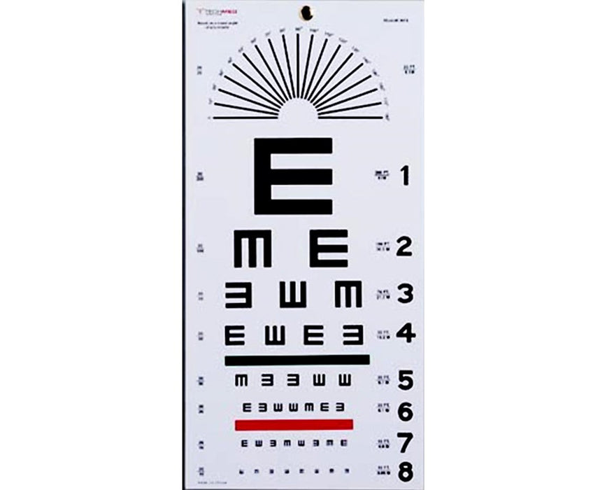 Tech-Med Plastic Eye Chart - Tumbling-E