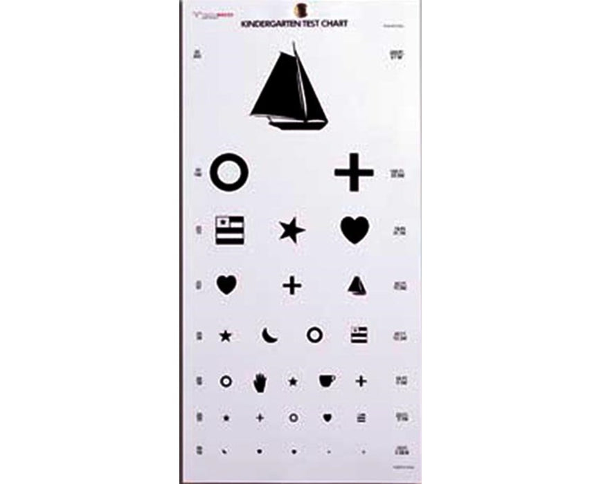 Tech-Med Plastic Eye Chart - Kindergarten