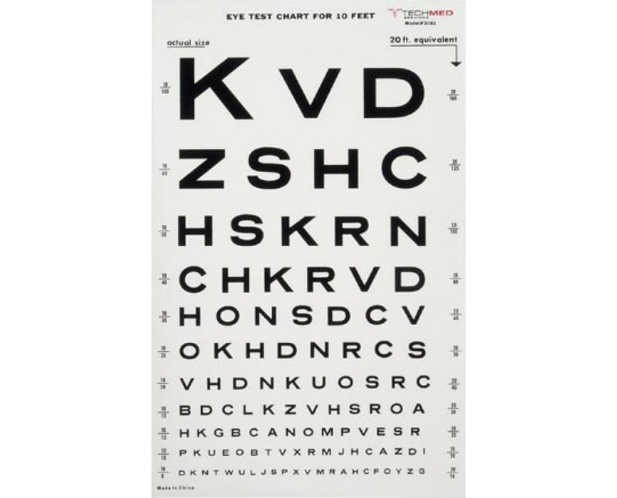 Tech-Med Eye Chart, Illuminated