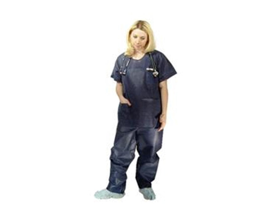 Disposable Scrub Shirts, Large - 50/cs