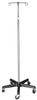Tech-Med IV Pole. 2 Hooks, 5 Casters