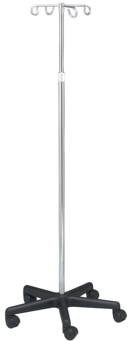 Tech-Med IV Pole. 4 Hooks, 5 Casters