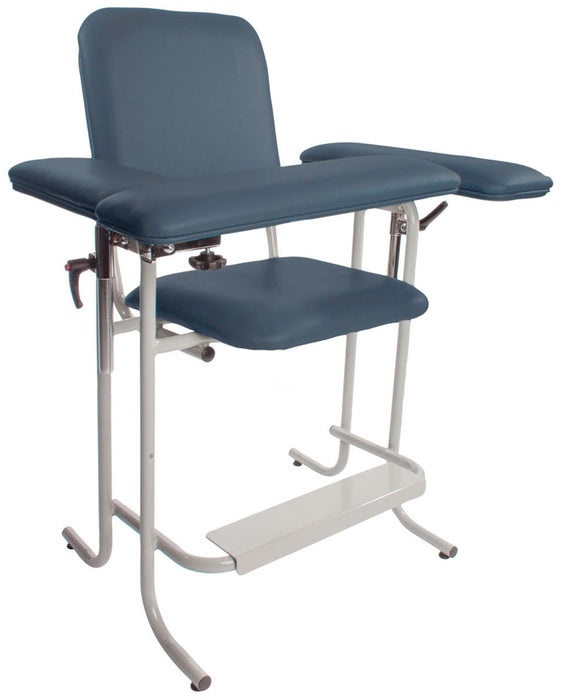 Bariatric Tall Upholstered Blood Drawing Chair w/ Flip Arm