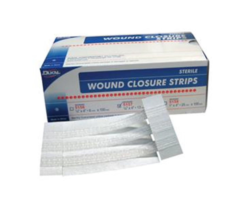 Wound Closure Strips- Sterile 1/8 x 3, 5/pk, 250 Strips Total per Case, 5/pkg, 50 pkg/bx