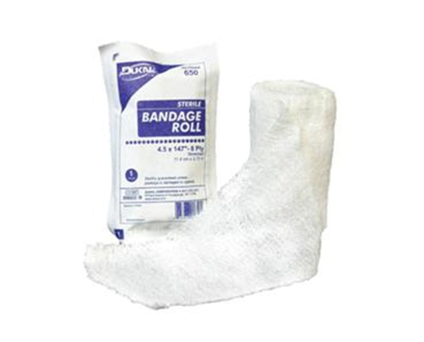 Fluff Bandage Roll, Non Sterile, 4.5 x 4.1yds, 6-ply (100 Rolls/Case)