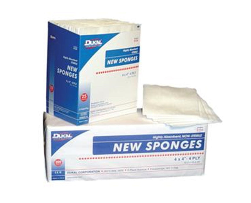 Non Woven New Sponges- Non-Sterile, 4 x 4, 4-ply (2000 Sponges/Case)