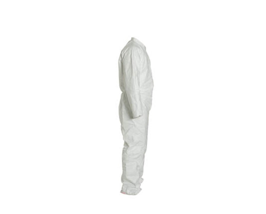 White Tyvek TY Coverall with Serged Seams and Zipper Front