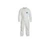 White Tyvek TY Coverall w/ Serged Seams & Zipper Front. XXXXL