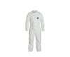 White Tyvek TY Coverall with Serged Seams and Zipper Front Elasticated - size XXL