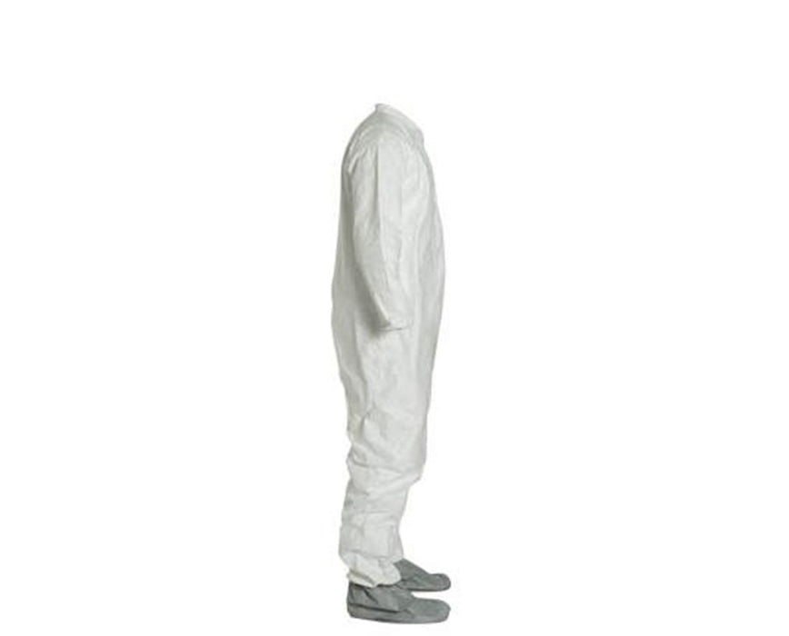 White Tyvek TY Coverall with Attached Tyvek FC Friction Coated Boots